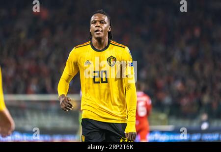 Brüssel, Belgien - 21. März 2019. Der belgische Fußballnationalspieler Dedryck Boyata gegen Rus vor dem Qualifikationsspiel zur UEFA Euro 2020 Stockfoto