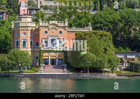 Villa Feltrinelli, von Oktober 1943 bis April 1945 Residenz von Benito Mussolini, heute Grand Hotel Villa Feltrinelli, Gardasee, Gargnano Stockfoto