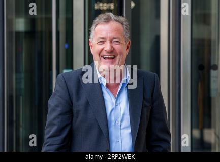 London, Großbritannien. September 2023. Piers Morgan verlässt die BBC-Studios, nachdem sie am Sonntag mit Laura Kuenssberg auftrat. Quelle: Mark Thomas/Alamy Live News Stockfoto