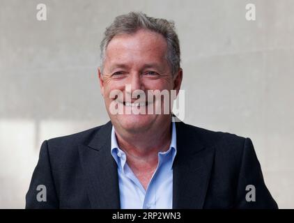 London, Großbritannien. September 2023. Piers Morgan verlässt die BBC-Studios, nachdem sie am Sonntag mit Laura Kuenssberg auftrat. Quelle: Mark Thomas/Alamy Live News Stockfoto