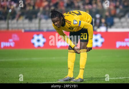 Brüssel, Belgien - 21. März 2019. Der belgische Fußballnationalspieler Dedryck Boyata gegen Rus vor dem Qualifikationsspiel zur UEFA Euro 2020 Stockfoto