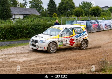 ADAC Eifel Rallye Festival 2023, Suzuki Ignis S 1600, Vulkaneifel, Eifel, Rheinland-Pfalz, Deutschland Stockfoto