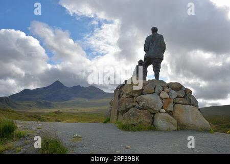 Das Collie & Mackenzie Monument, Sligachan, Isle of Skye. Stockfoto