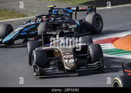 16 NISSANY Roy (isr), PHM Racing von Charouz, Dallara F2, Action während der 12. Runde der FIA Formula 2 Championship 2023 vom 1. Bis 3. September 2023 auf dem Autodromo Nazionale di Monza in Monza, Italien Stockfoto