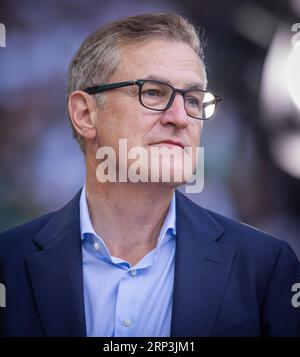 Mönchengladbach, Deutschland. September 2023. Christian DREESEN (Vorstandsvorsitzender) Borussia Mönchengladbach - Bayern München 02.09.2023 Copyright ( Stockfoto