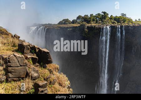 Victoria Falls, Sambia, Simbabwe Stockfoto