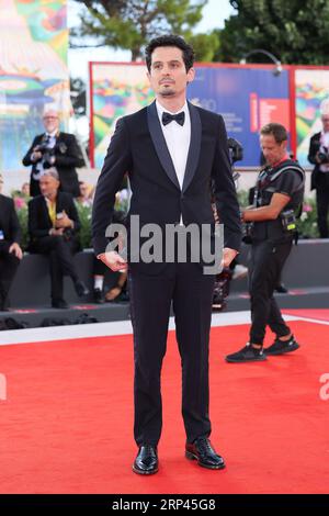 VENEDIG, ITALIEN - AUGUST 30: Präsident der internationalen Jurys Damien Chazelle nimmt am 80. Internationalen Film von Venedig Teil Stockfoto