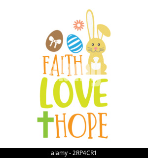 Faith Love Hope, Weihnachts-T-Shirt-Druck, Frohe weihnachten, weihnachtsdesign, Heirat weihnachten Typhografie-T-Shirt-Design, T-Shirt-Design, Christlich Stock Vektor