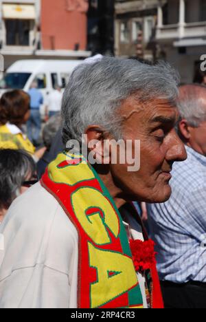 Comemorações do 25 de Abril em Lisboa Stockfoto