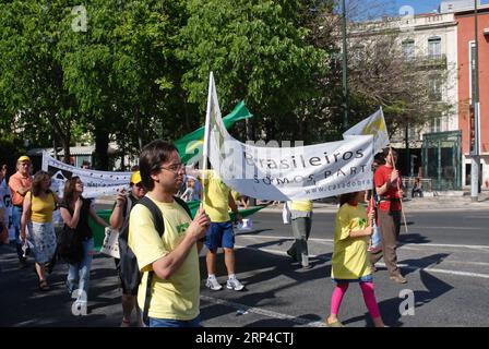 Comemorações do 25 de Abril em Lisboa Stockfoto