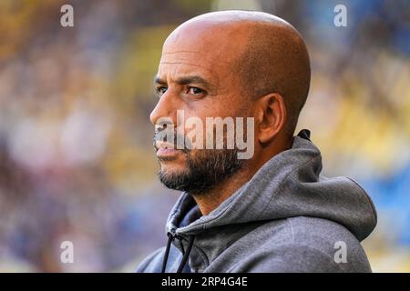 ARNHEM - AZ Alkmaar Trainer Pascal Jansen während des niederländischen Eredivisie-Spiels zwischen Vitesse Arnhem und AZ Alkmaar im Gelredome am 3. September 2023 in Arnhem, Niederlande. ANP ED VAN DE POL Stockfoto