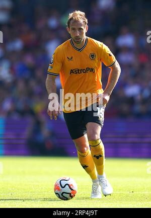 Craig Dawson von den Wolverhampton Wanderers in Aktion während des Spiels der Premier League im Selhurst Park, London. Bilddatum: Sonntag, 3. September 2023. Stockfoto