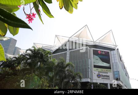 (181112) -- SINGAPUR, 12. November 2018 -- das Suntec Singapore Convention & Exhibition Centre ist am 12. November 2018 zu sehen. ) (wtc) SINGAPUR-ASEAN SUMMIT-SUNTEC CENTRE LixGang PUBLICATIONxNOTxINxCHN Stockfoto