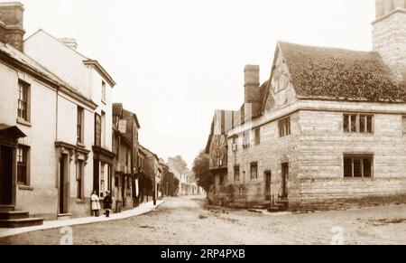 Das Falcon Inn, Bidford auf Avon, viktorianische Zeit Stockfoto