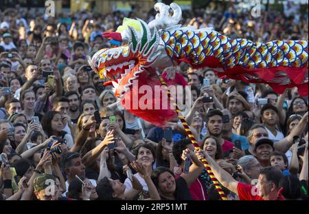 (181123) -- PEKING, 23. November 2018 -- die Menschen genießen die Feier des chinesischen Mondneujahrs in Buenos Aires, Argentinien, 10. Februar 2018. ) (dhf) Xinhua Schlagzeilen: XI s Europa, LATAM-Reise zur Förderung der Zusammenarbeit, Multilateralismus MartinxZabala PUBLICATIONxNOTxINxCHN Stockfoto