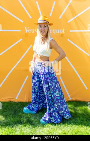 Luciana Pampalone nimmt am 2. August 2023 an der Veuve Clicquot Labor Day Weekend Brunch Party im Topping Rose House in Bridgehampton, New York, Teil. (Foto von David Warren/SIPA? USA) Credit: SIPA USA/Alamy Live News Stockfoto