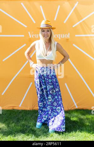 Luciana Pampalone nimmt am 2. August 2023 an der Veuve Clicquot Labor Day Weekend Brunch Party im Topping Rose House in Bridgehampton, New York, Teil. (Foto von David Warren/SIPA? USA) Credit: SIPA USA/Alamy Live News Stockfoto