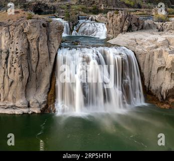 Großer Shoshone-Wasserfall am Snake River in Idaho Stockfoto