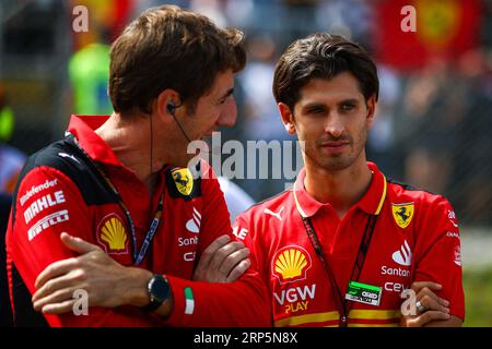 Monza, Italien. September 2023. GIOVINAZZI Antonio (ita), Scuderia Ferrari SF-23 Reserve- und Testfahrer, Portrait während des Formel 1-Grand-Premio d'Italia-Grand-Prix 2023, 14. Runde der Formel-1-Weltmeisterschaft 2023 vom 1. Bis 3. September 2023 auf dem Autodromo Nazionale di Monza, in Monza, Italien - Foto Eric Alonso/DPPI Credit: DPPI Media/Alamy Live News Stockfoto