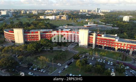 salvador, bahia, brasilien - 15. august 2022: Blick auf die Gouveradoriaria, den Palast, in dem der Gouverneur von Bahia arbeitet, im Verwaltungszentrum in Salva Stockfoto