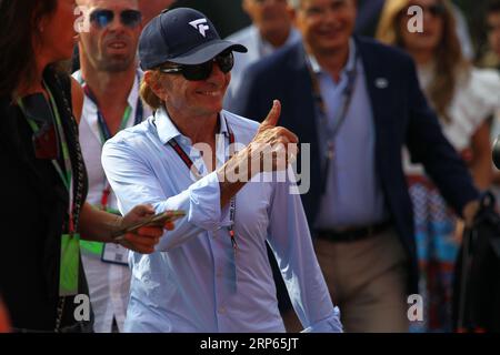 Emerson Fittipaldi (BRA) ehemaliger F1-Fahrer während des Rennens am Sonntag, 3. September 2023, FORMEL 1, PIRELLI GRAN PREMIO D’ITALIA 2023 – 1. September bis 3. September Stockfoto