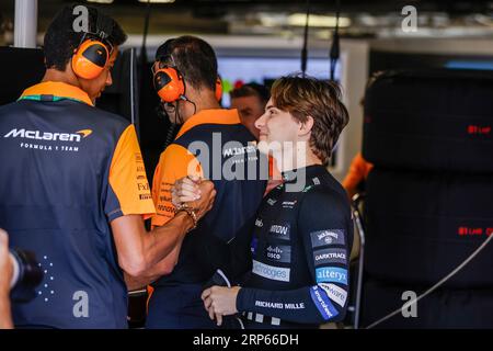 Monza, Italien. September 2023. #81 Oscar PiNG(aus, McLaren F1 Team), F1 Grand Prix von Italien bei Autodromo Nazionale Monza am 2. September 2023 in Monza, Italien. (Foto von HIGH TWO) Credit: dpa/Alamy Live News Stockfoto