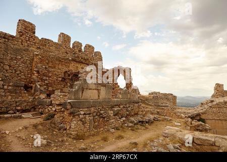 Schloss Larissa, Argos, peloponnes griechenland Stockfoto