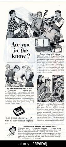 Vintage „Good Housekeeping“, Ausgabe im September 1953, USA Stockfoto