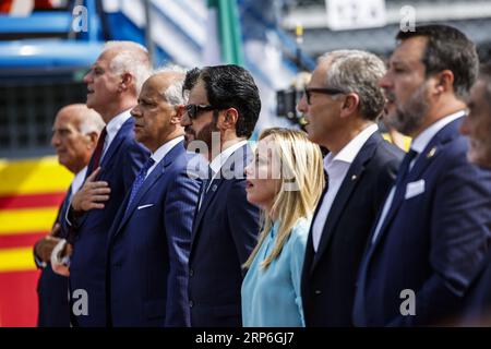 BEN SULAYEM Mohammed (vae), Präsident der FIA, Portrait während des Formel 1 Pirelli Grand Premio dÂ&#x80;&#x99;Italia Grand Prix 2023, 14. Runde der Formel-1-Weltmeisterschaft 2023 vom 1. Bis 3. September 2023 auf dem Autodromo Nazionale di Monza in Monza, Italien Stockfoto