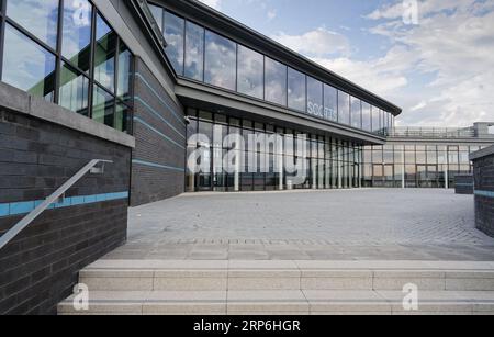 Greenock, Schottland, Großbritannien, 8. Juli 2023, New Ocean Terminal Gebäude als Kreuzfahrthafen für Glasgow und Westschottland Stockfoto