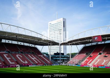 Utrecht, Niederlande. September 2023. Utrecht - Stadion Galgenwaard während des Eredivisie-Spiels zwischen dem FC Utrecht gegen Feyenoord im Stadion Galgenwaard am 3. September 2023 in Utrecht, Niederlande. Anrede: Box to Box Pictures/Alamy Live News Stockfoto