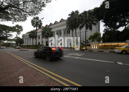 (190128) -- SINGAPUR, 28. Januar 2019 -- Foto aufgenommen am 28. Januar 2019 zeigt das Gebäude des Gesundheitsministeriums (MOH) in Singapur. Der singapurische Gesundheitsminister Gan Kim Yon entschuldigte sich am Montag für die Datenlecks von 14.200 Singapurern und Ausländern, bei denen das humane Immundefizienz-Virus (HIV) diagnostiziert wurde. Dann Chih Wey) SINGAPUR-MOH-DATENLECKS-HIV xinjiapo PUBLICATIONxNOTxINxCHN Stockfoto