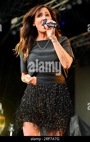 Natalie Imbruglia tritt bei Trentham Live 2023 auf Stockfoto