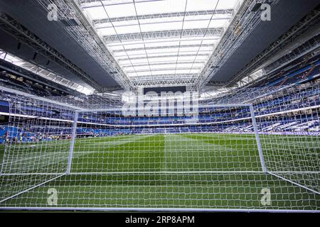 Madrid, Spanien. September 2023. MADRID, SPANIEN - 2. SEPTEMBER: Allgemeine Ansicht während des LaLiga EA Sports Matches zwischen Real Madrid und Getafe FC im Estadio Santiago Bernabeu am 2. September 2023 in Madrid, Spanien (Credit Image: © Baldesca Samper/DAX via ZUMA Press Wire) NUR REDAKTIONELLE VERWENDUNG! Nicht für kommerzielle ZWECKE! Stockfoto