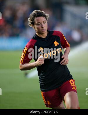 London, Großbritannien. September 2023. London, 3. September 2023: Während des Vorsaisonspiels zwischen Chelsea und Roma in Kingsmeadow, London, England. (Pedro Soares/SPP) Credit: SPP Sport Press Photo. Alamy Live News Stockfoto