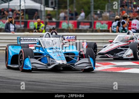 Portland, OR, USA. September 2023. Der INDYCAR-Fahrer DEVLIN DeFRANCESCO (29) aus Toronto, Kanada, fährt während des Grand Prix von Portland Bitnile.com auf dem Portland International Raceway in Portland, OR, durch die Kurven. (Bild: © Walter G Arce SR Grindstone Medi/ASP) NUR REDAKTIONELLE VERWENDUNG! Nicht für kommerzielle ZWECKE! Quelle: ZUMA Press, Inc./Alamy Live News Stockfoto