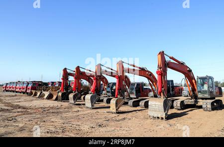 (190308) -- PEKING, 8. März 2019 () -- Foto aufgenommen am 11. Oktober 2018 zeigt die Baustelle des neuen BMW Brilliance Tiexi New Plant in Shenyang, nordöstliche Provinz Liaoning. () Schlagzeilen: Chinas Gesetz über ausländische Investitionen soll ein neues Kapitel der Öffnung von xinhua PUBLICATIONxNOTxINxCHN einleiten Stockfoto