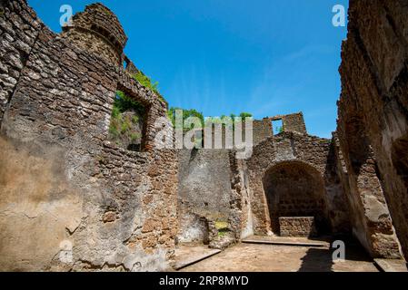 Ruinen von Antica Monterano - Italien Stockfoto