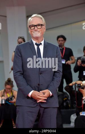 Venedig, Italien. September 2023. David Fincher besucht einen roten Teppich für den Film „The Killer“ beim 80. Internationalen Filmfestival von Venedig am Sonntag, den 3. September 2023 in Venedig. Foto von Rocco Spaziani/UPI Credit: UPI/Alamy Live News Stockfoto