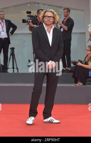Venedig, Italien. September 2023. Erik Messerschmidt besucht einen roten Teppich für den Film „The Killer“ beim 80. Internationalen Filmfestival von Venedig am Sonntag, den 3. September 2023 in Venedig. Foto von Rocco Spaziani/UPI Credit: UPI/Alamy Live News Stockfoto