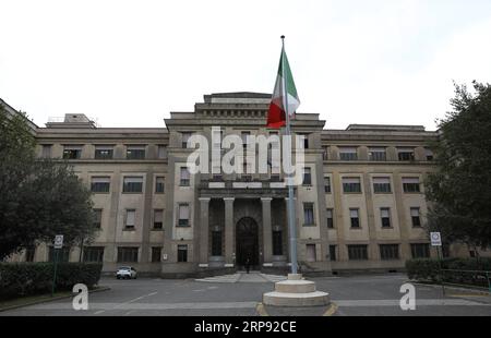 (190321) -- ROM, 21. März 2019 (Xinhua) -- Foto aufgenommen am 18. März 2019 zeigt das Lehrgebäude von Rom Convitto Nazionale Vittorio Emanuele II, ein italienisches Internat, in Rom, Italien. Als der chinesische Präsident Xi Jinping die Antwort auf ihren Brief erhielt, waren die Schüler des italienischen Internats überrascht, begeistert und ermutigt. ZUM Feature: Italienische Studenten ermutigt durch Xi s Brief (Xinhua/Cheng Tingting) ITALIEN-ROM-STUDENTEN-PRÄSIDENT XI-BRIEF PUBLICATIONxNOTxINxCHN Stockfoto