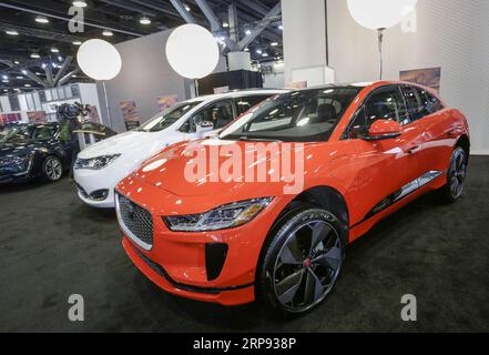 (190321) -- VANCOUVER (KANADA), 21. März 2019 -- der Jaguar I-Pace Electric SUV wird auf der 99. Vancouver International Auto Show in Vancouver, Kanada, am 21. März 2019 gezeigt. Die 99. Vancouver International Auto Show findet vom 19. Bis 24. März statt. ) CANADA-VANCOUVER-AUTO SHOW LiangxSen PUBLICATIONxNOTxINxCHN Stockfoto