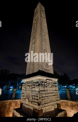 Obelisk von Theodosius. Sultanahmet-Platz, Istanbul, Türkei Stockfoto