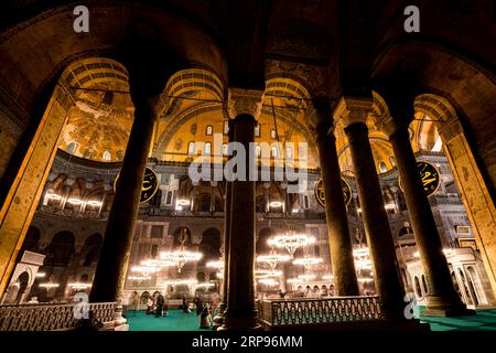 Hagia Sophia Moschee, eine ehemalige griechisch-orthodoxe Kirche, die als Kirche der Heiligen Weisheit bezeichnet wird. Istanbul, Türkei Stockfoto