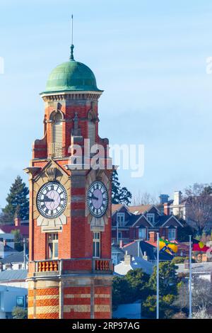 Der Uhrturm des zum Weltkulturerbe gehörenden Launceston GPO (General Post Office), das sich an der Cameron Street 68-72 in Launceston, Tasmanien, Austral, befindet Stockfoto