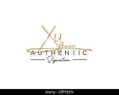 Vektor der XY-Signatur-Logo-Vorlage. Stock Vektor