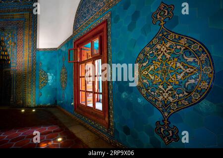 Grünes Grab (Yeşil Türbe). Mausoleum von Mehmed I. Bursa, Türkei Stockfoto