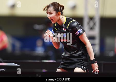 PyeongChang, Republik Korea. September 2023. HiNA Hayata (JPN) Tischtennis : 2023 Asiatische Tischtennismeisterschaften Frauen Teamquarterfinale zwischen Japan und Indien im Pyeongchang Dome in Pyeongchang, Republik Korea. Quelle: Itaru Chiba/AFLO/Alamy Live News Stockfoto