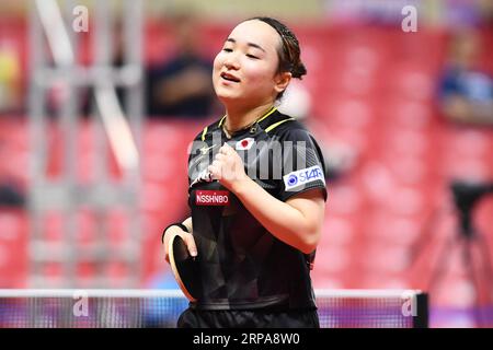 PyeongChang, Republik Korea. September 2023. Mima Ito (JPN) Tischtennis : 2023 Asiatische Tischtennismeisterschaften Frauen Teamquarterfinale zwischen Japan und Indien im Pyeongchang Dome in Pyeongchang, Republik Korea. Quelle: Itaru Chiba/AFLO/Alamy Live News Stockfoto