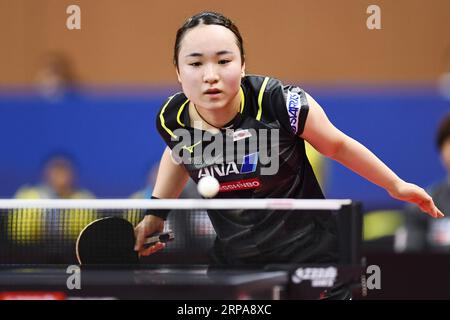 PyeongChang, Republik Korea. September 2023. Mima Ito (JPN) Tischtennis : 2023 Asiatische Tischtennismeisterschaften Frauen Teamquarterfinale zwischen Japan und Indien im Pyeongchang Dome in Pyeongchang, Republik Korea. Quelle: Itaru Chiba/AFLO/Alamy Live News Stockfoto